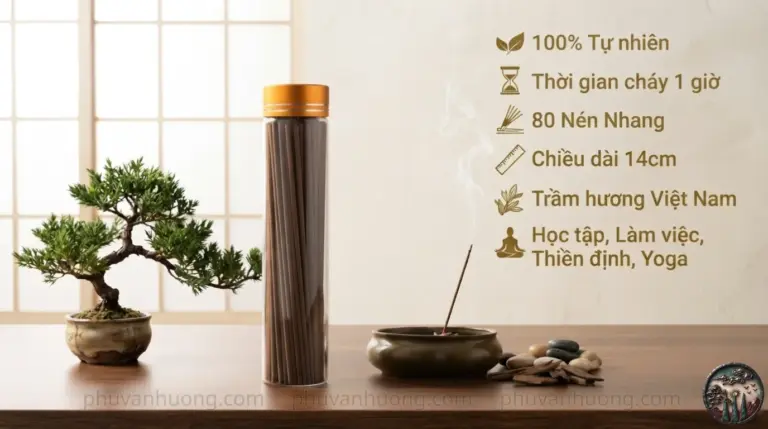 Nhang trầm hương Việt Nam không tăm 500k